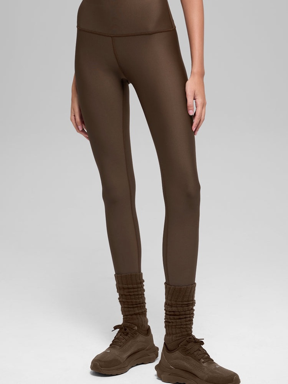 ALO Yoga High-Waist Leggings in Dark Brown